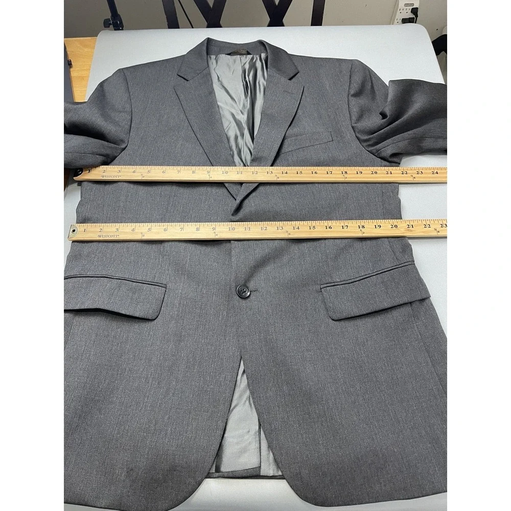Banana Republic Mens 42R Gray Modern‎ Fit Wool Suit Jacket Blazer Cerruti